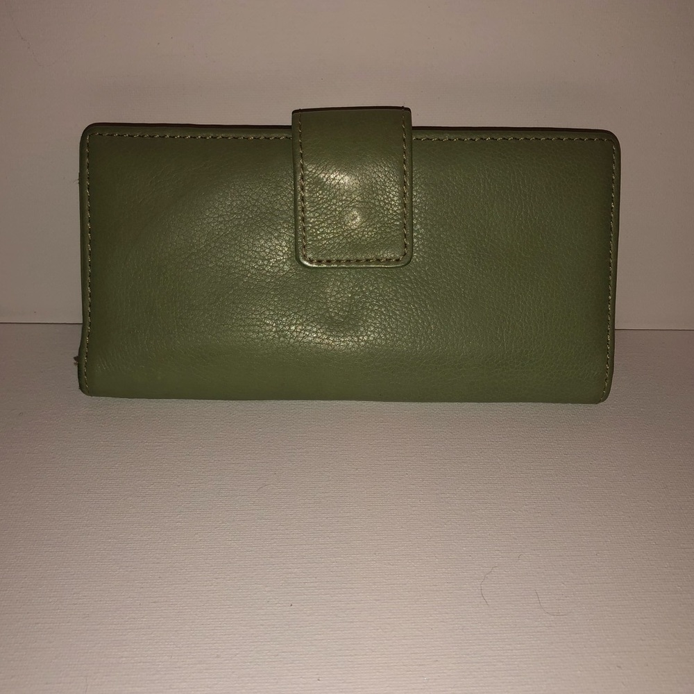 Green Faux Leather Wallet